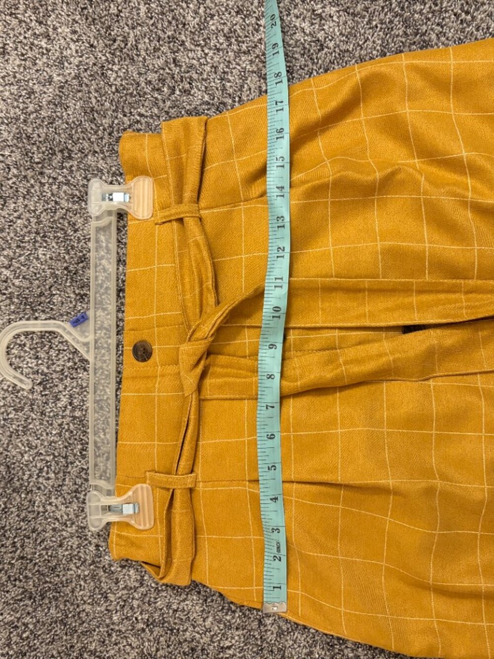 DownEast Mustard Paperbag waisted skirt - Picture 4 of 5